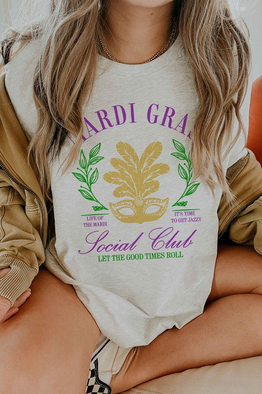 MARDI GRAS SOCIAL CLUB GRAPHIC TEE