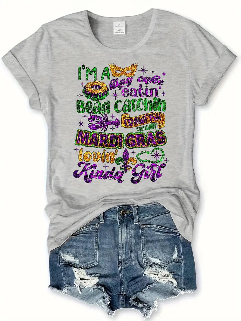 Mardi Gras Women's Short Sleeve Shirt