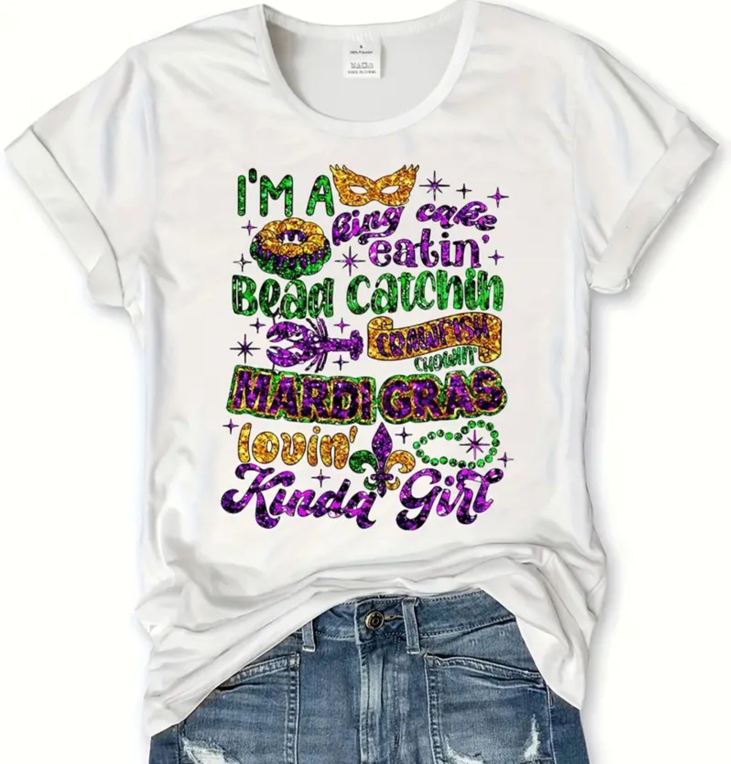 Mardi Gras Women's Short Sleeve Shirt