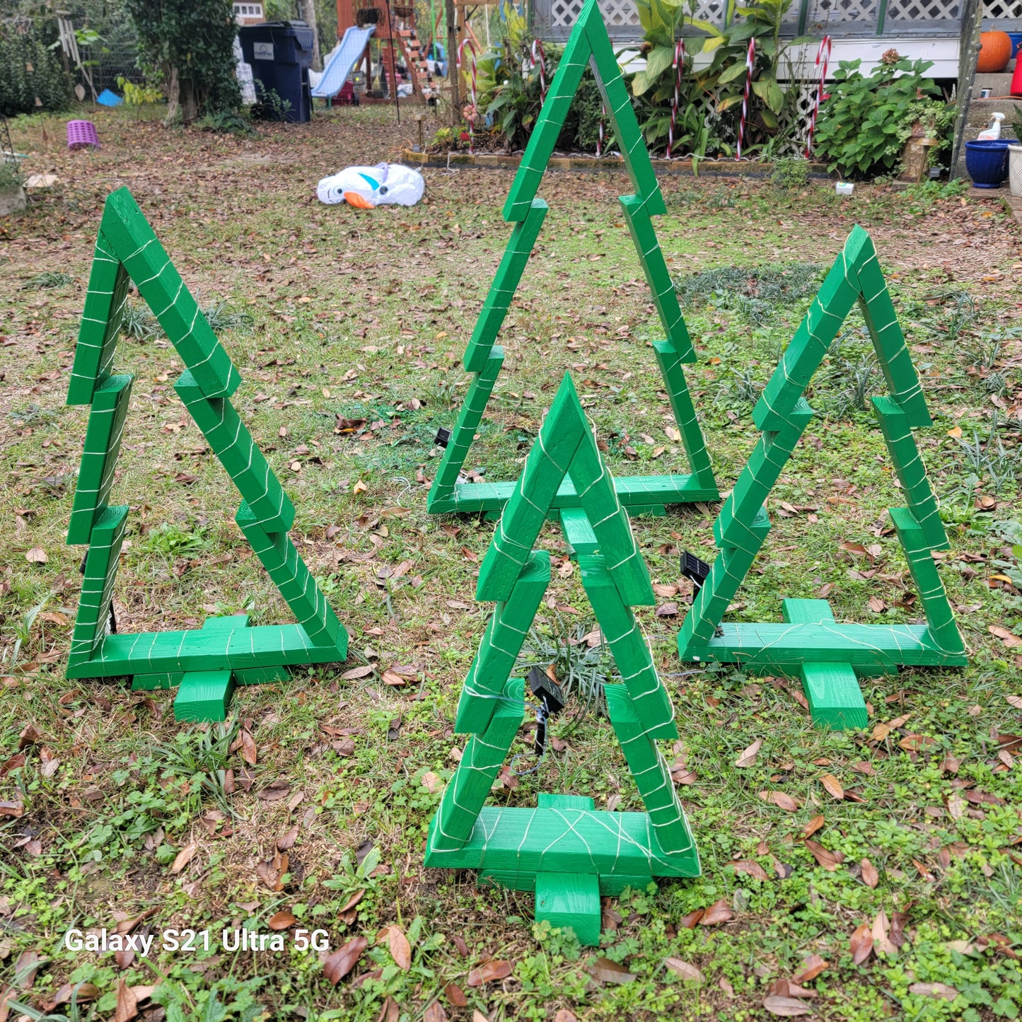 Outdoor Solar Powered Christmas Trees 🌲