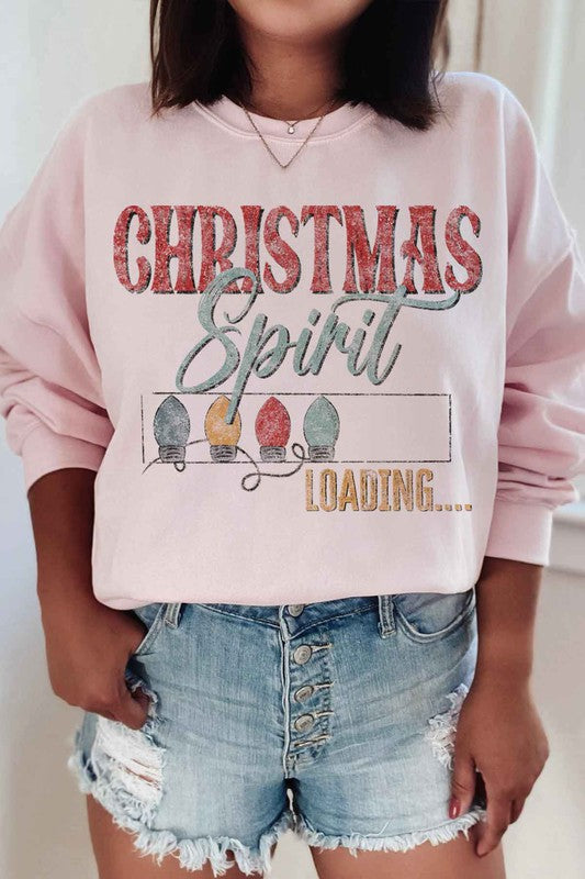 LOADING CHRISTMAS SPIRIT PLUS SIZE SWEATSHIRT