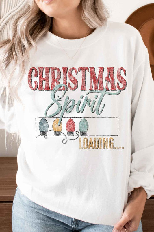 LOADING CHRISTMAS SPIRIT PLUS SIZE SWEATSHIRT