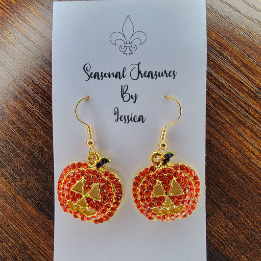 Halloween Pumpkin Earrings