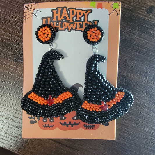 Halloween Witch Hat Earrings