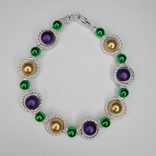 Mardi Gras Bracelet