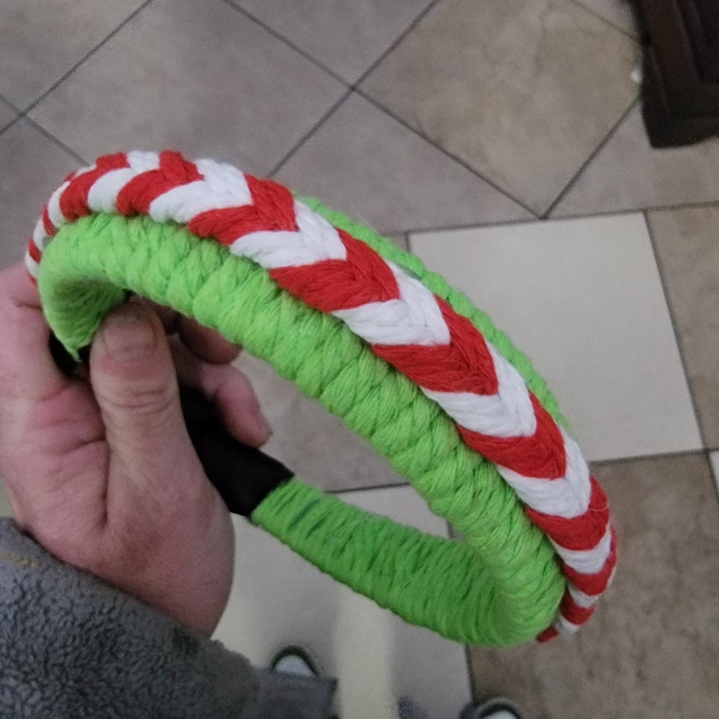 Handmade Macrame Christmas Headband