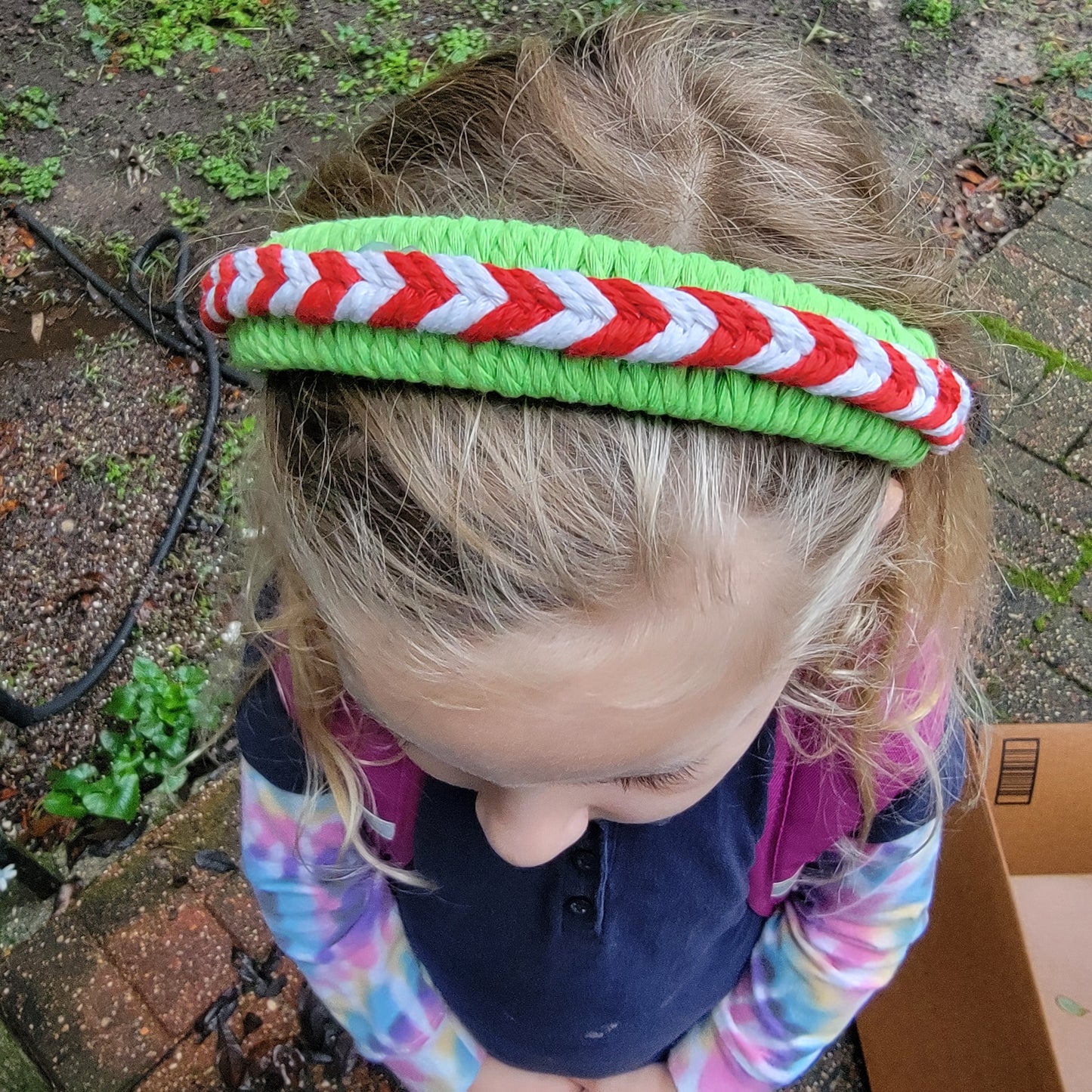 Handmade Macrame Christmas Headband