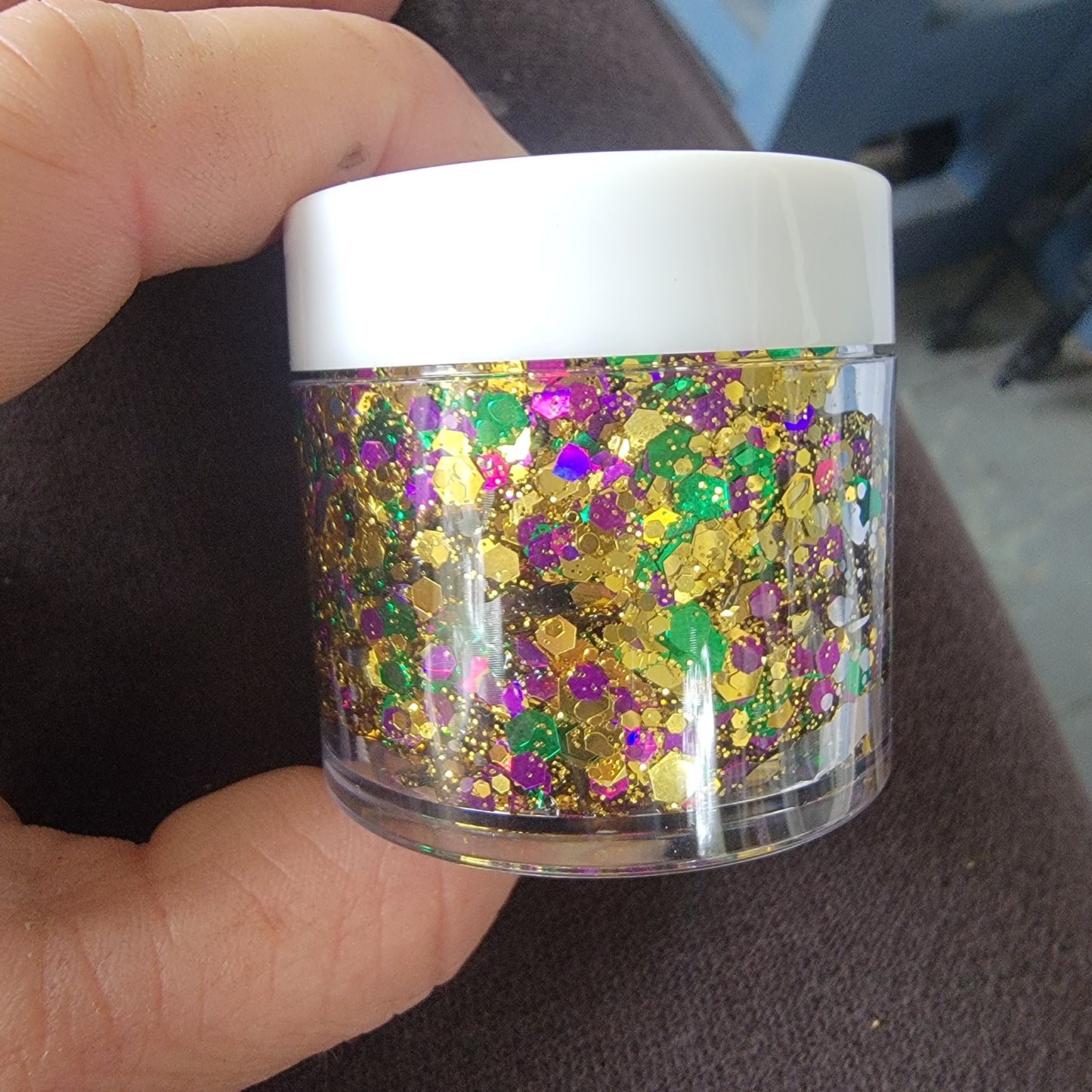 Mardi Gras Face Glitter