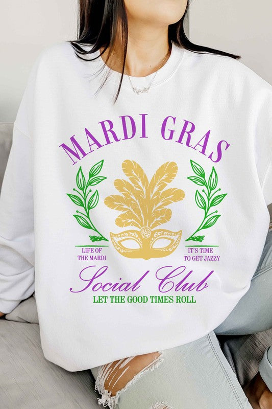 MARDI GRAS SOCIAL CLUB OVERSIZED SWEATSHIRT