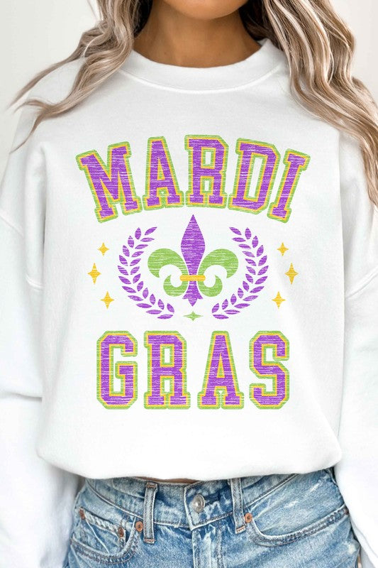 MARDI GRAS PARTY OVERSIZED SWEATSHIRT