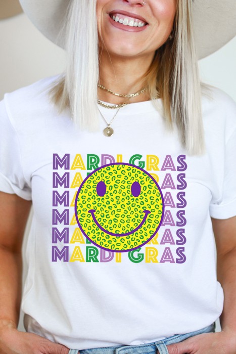 Mardi Gras Smile Tee