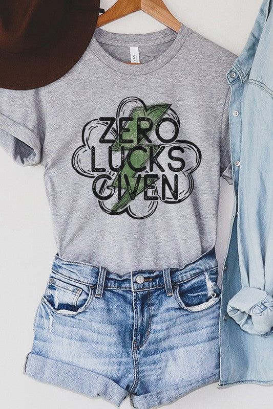 St. Patrick's Zero Lucks Given Tee