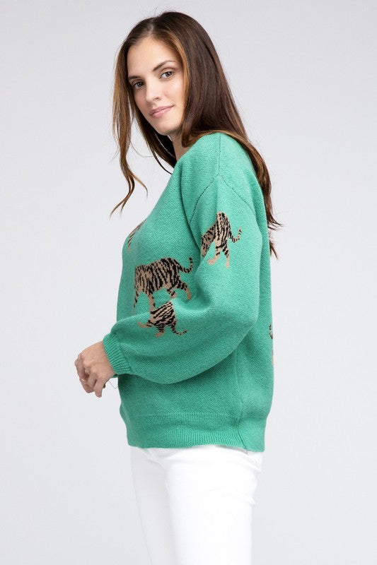 Tiger Pattern Sweater