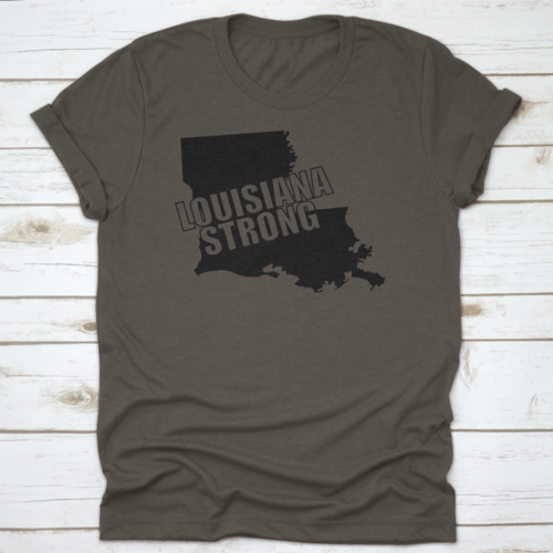 Louisiana Strong A Bold Graphic Typography Overlayed On Black