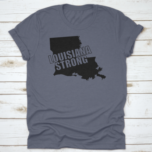 Louisiana Strong A Bold Graphic Typography Overlayed On Black