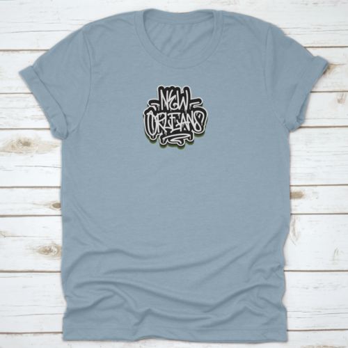 New Orleans Louisiana Usa Hand Lettering Graffiti Tag Style Print