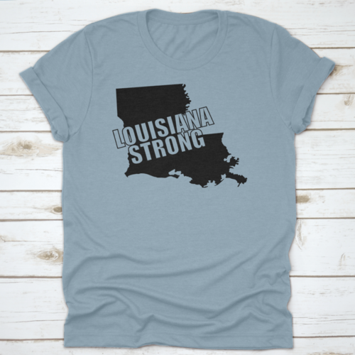 Louisiana Strong A Bold Graphic Typography Overlayed On Black