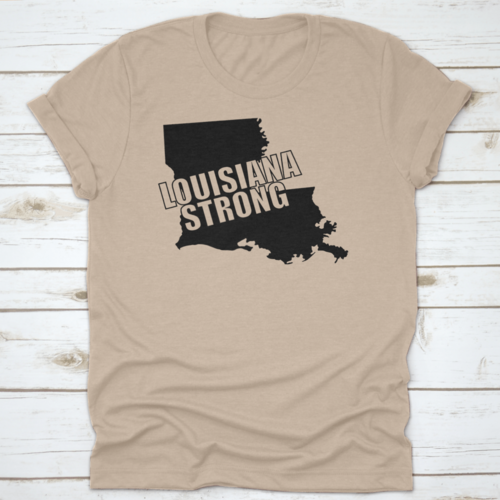 Louisiana Strong A Bold Graphic Typography Overlayed On Black