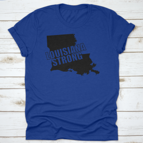 Louisiana Strong A Bold Graphic Typography Overlayed On Black