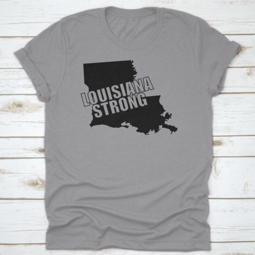 Louisiana Strong A Bold Graphic Typography Overlayed On Black