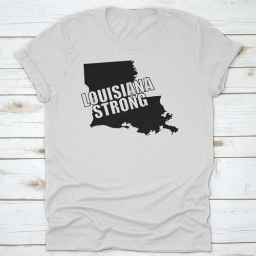 Louisiana Strong A Bold Graphic Typography Overlayed On Black