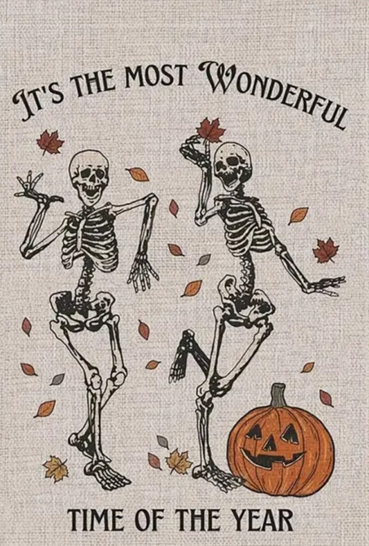 Halloween "It's the most wonderful time of the year" Garden Flag