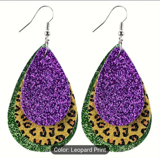 Mardi Gras Earrings