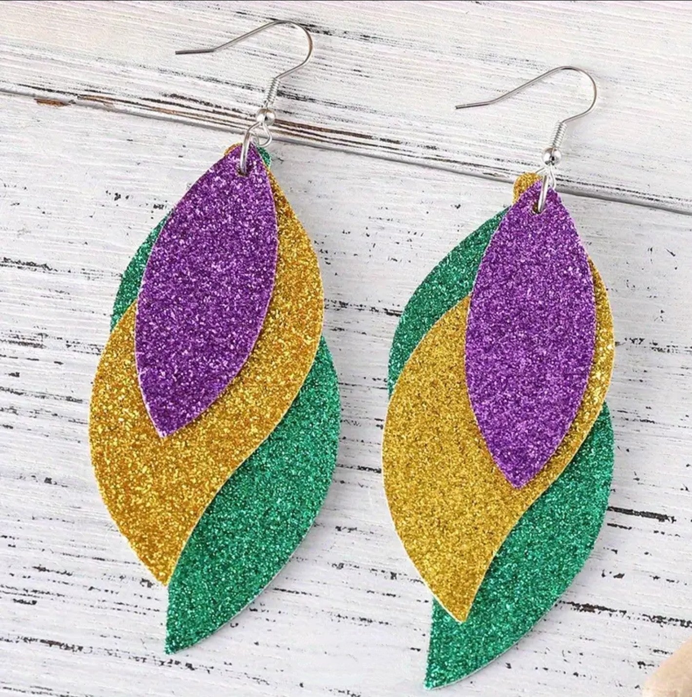 Mardi Gras Earrings