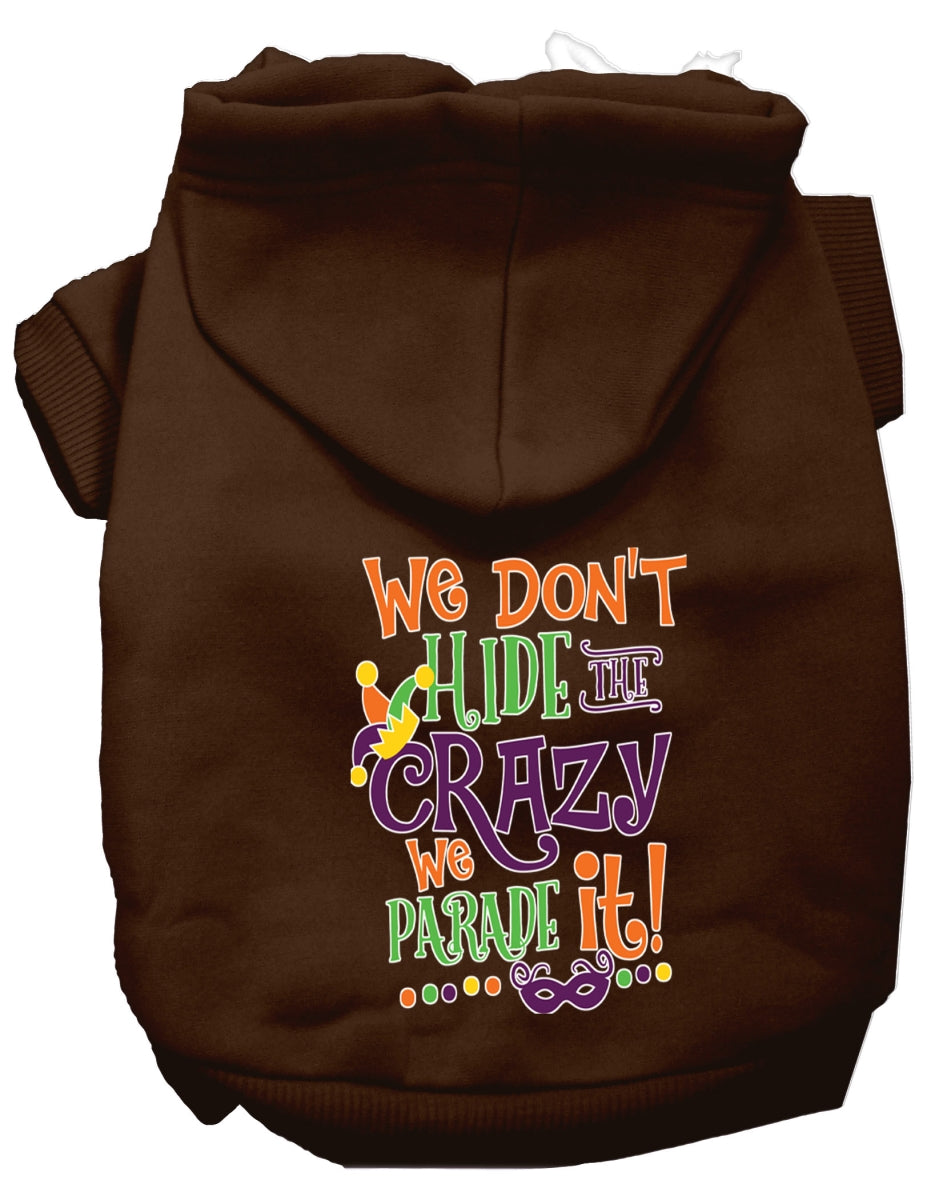 Mardi Gras We Dont Hide the Crazy Screen Print Dog Shirt