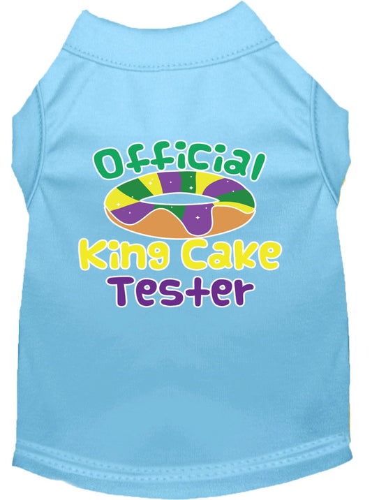 Mardi Gras King Cake Taster Screen Print Dog Shirt