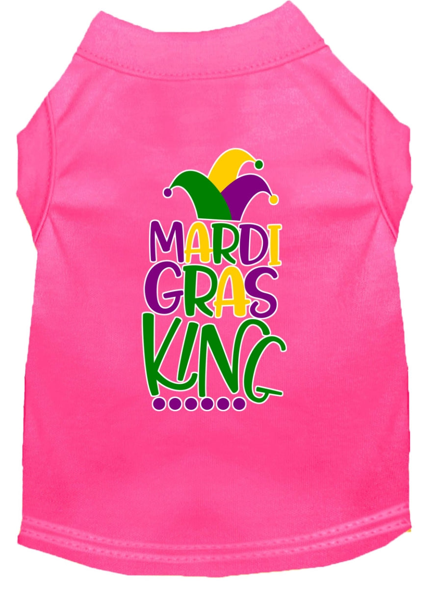 Mardi Gras King Screen Print Dog Shirt