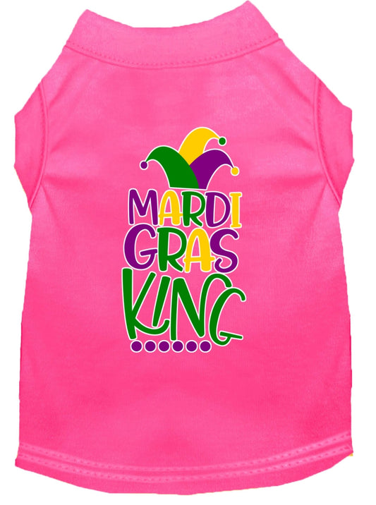 Mardi Gras King Screen Print Dog Shirt