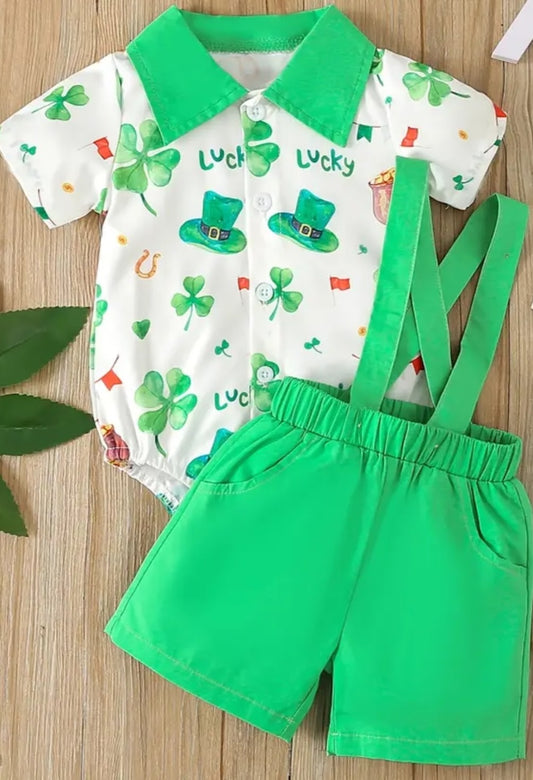 St. Patrick's Day Baby Boys Two Piece Outfit