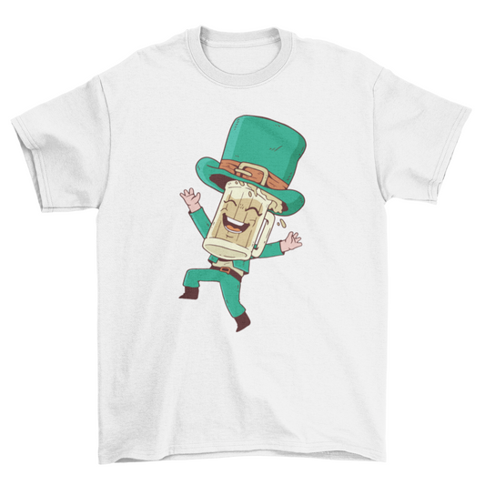 St. Patrick's Day Beer Cartoon T-shirt