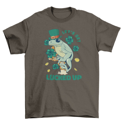 St patricks holiday frog t-shirt