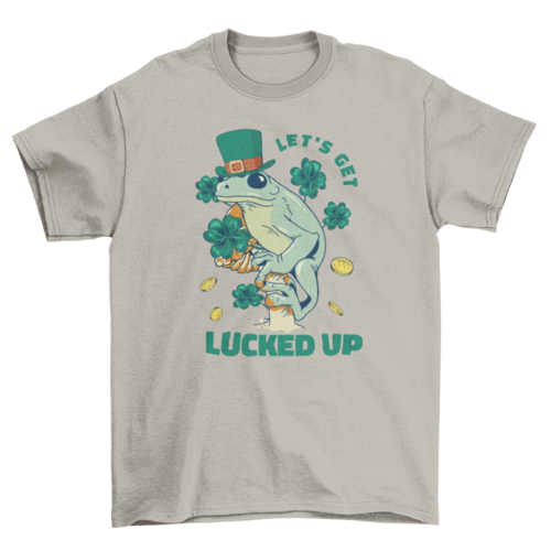 St patricks holiday frog t-shirt