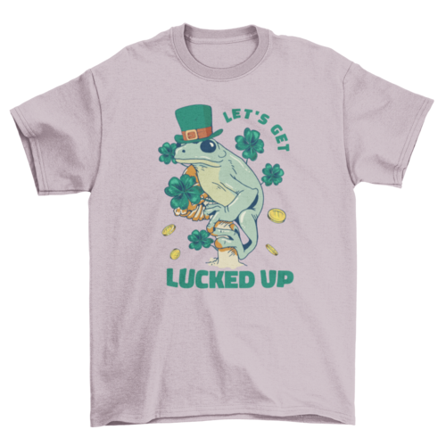 St patricks holiday frog t-shirt