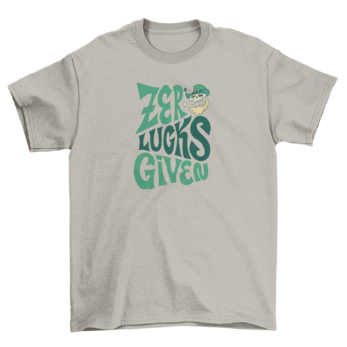 St patricks lucky quote lettering t-shirt