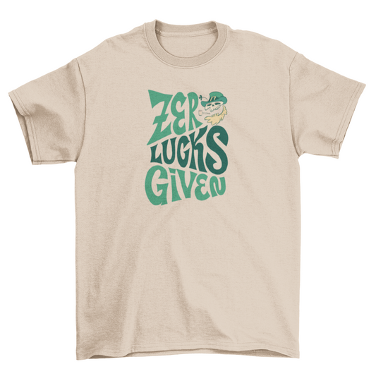 St patricks lucky quote lettering t-shirt