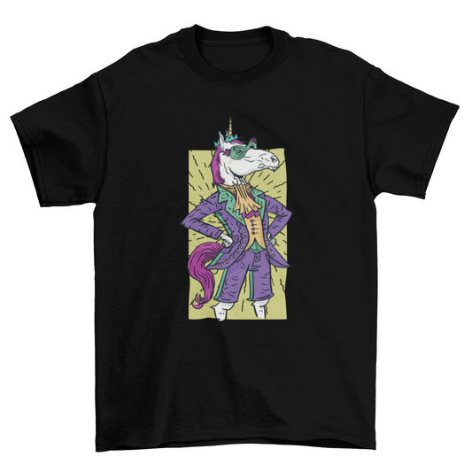 Mardi Gras unicorn t-shirt