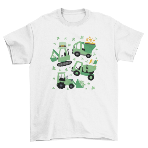 St Patrick's crane trucks t-shirt