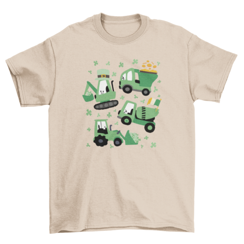 St Patrick's crane trucks t-shirt