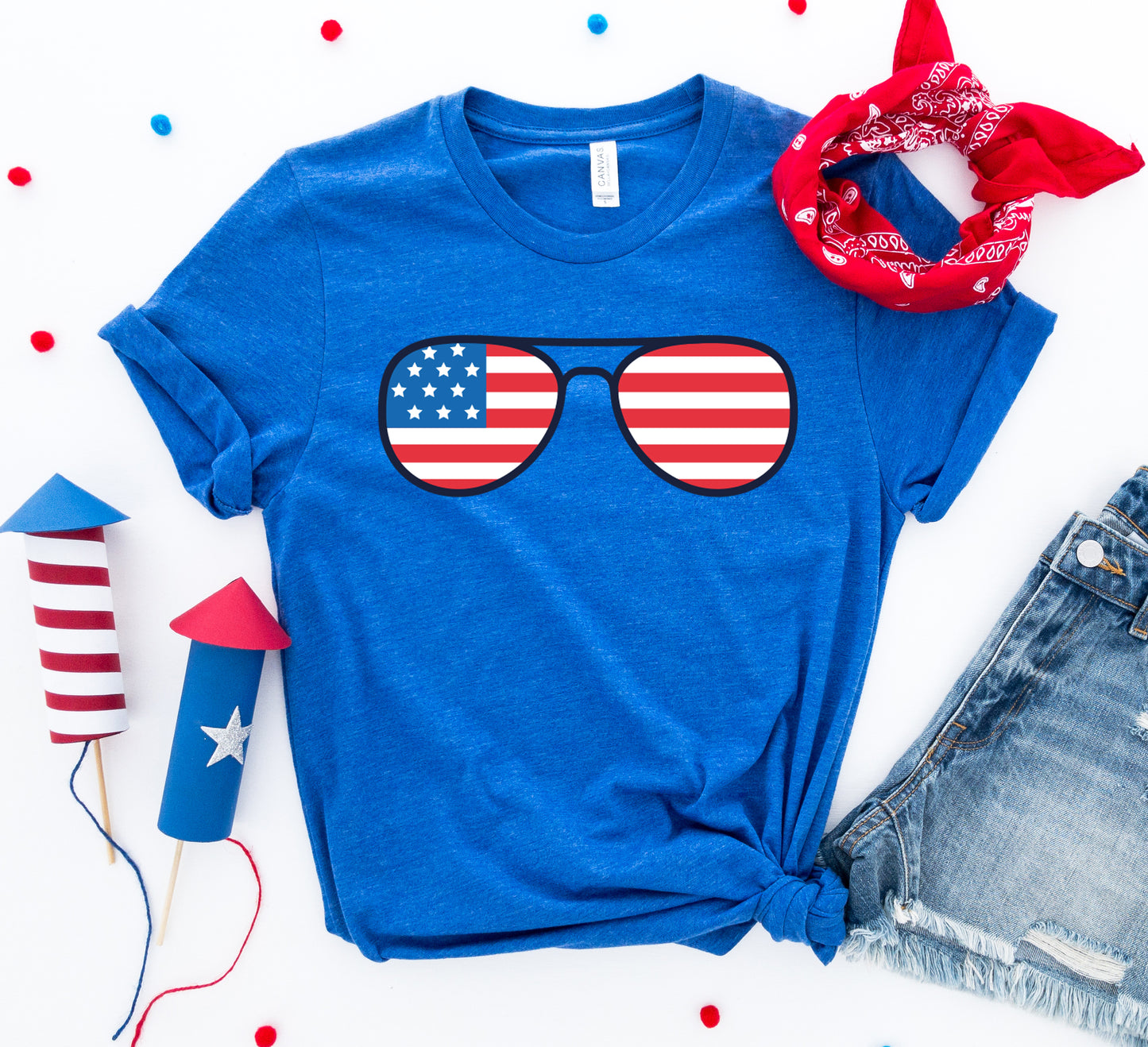 4th Of July Sunglasses T-shirt