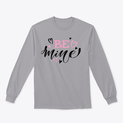 Be Mine  Love You Valentines Day Cute Hand Drawn Doodle t shirt Design