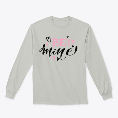 Be Mine  Love You Valentines Day Cute Hand Drawn Doodle t shirt Design