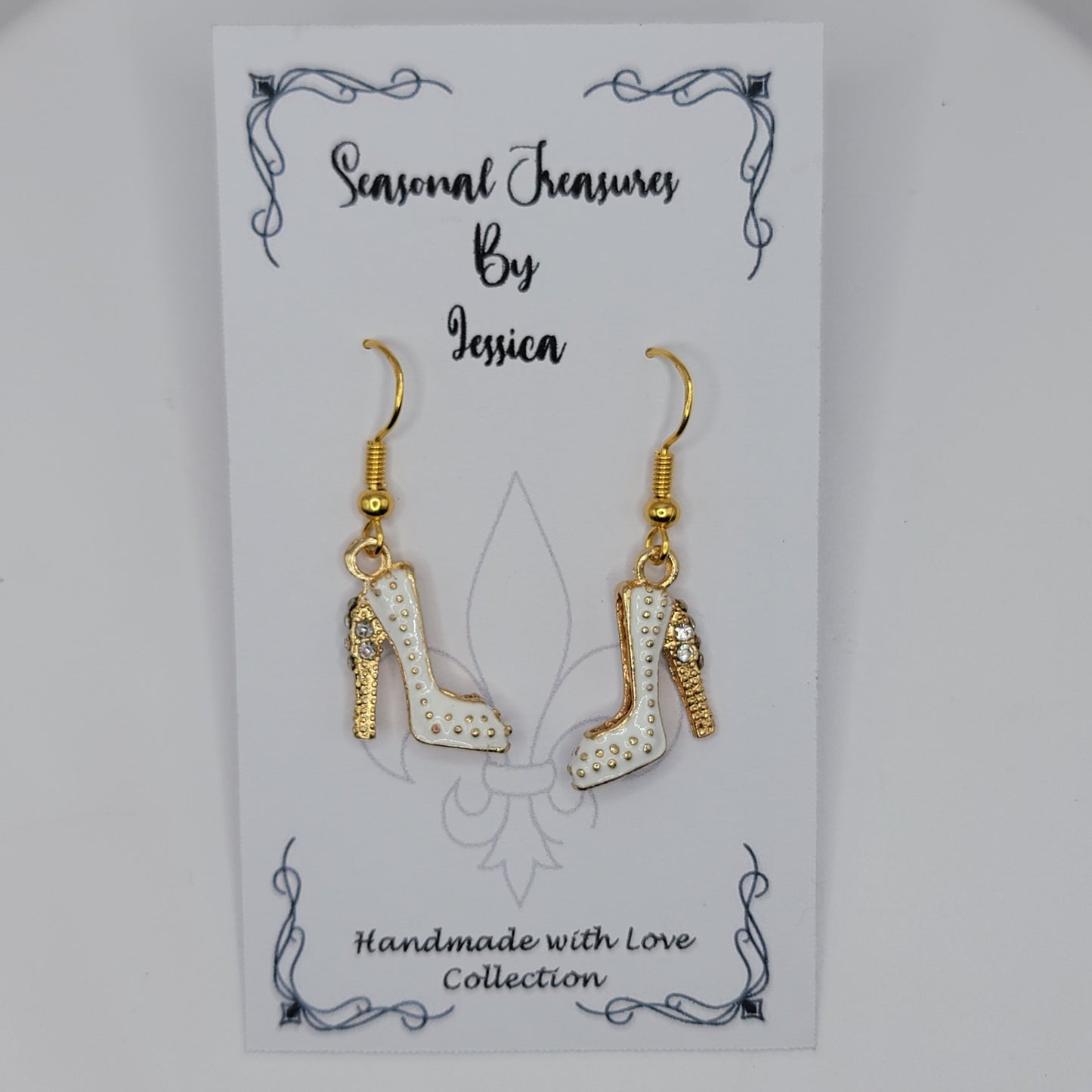 Handmade High Heels in Gold Plated Sterling Silver