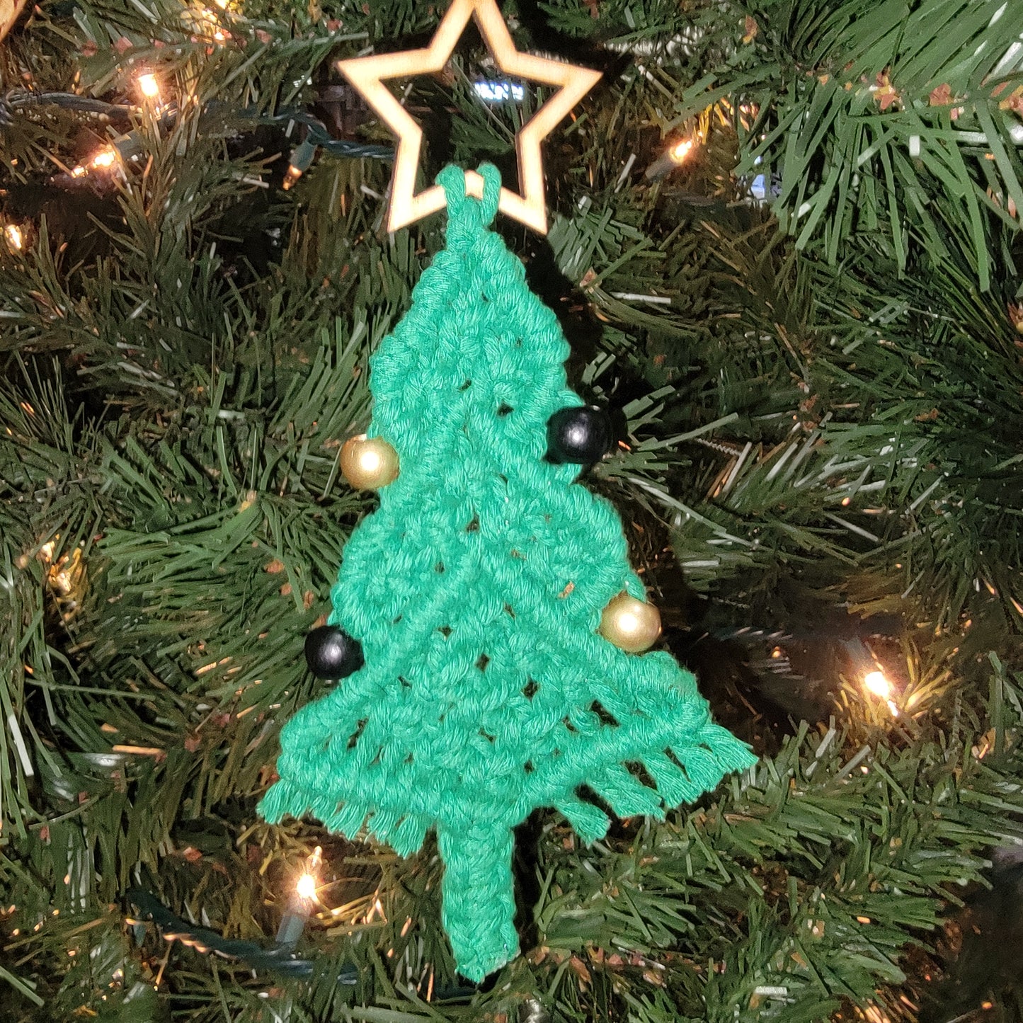 Handmade Macrame Christmas Tree Ornament