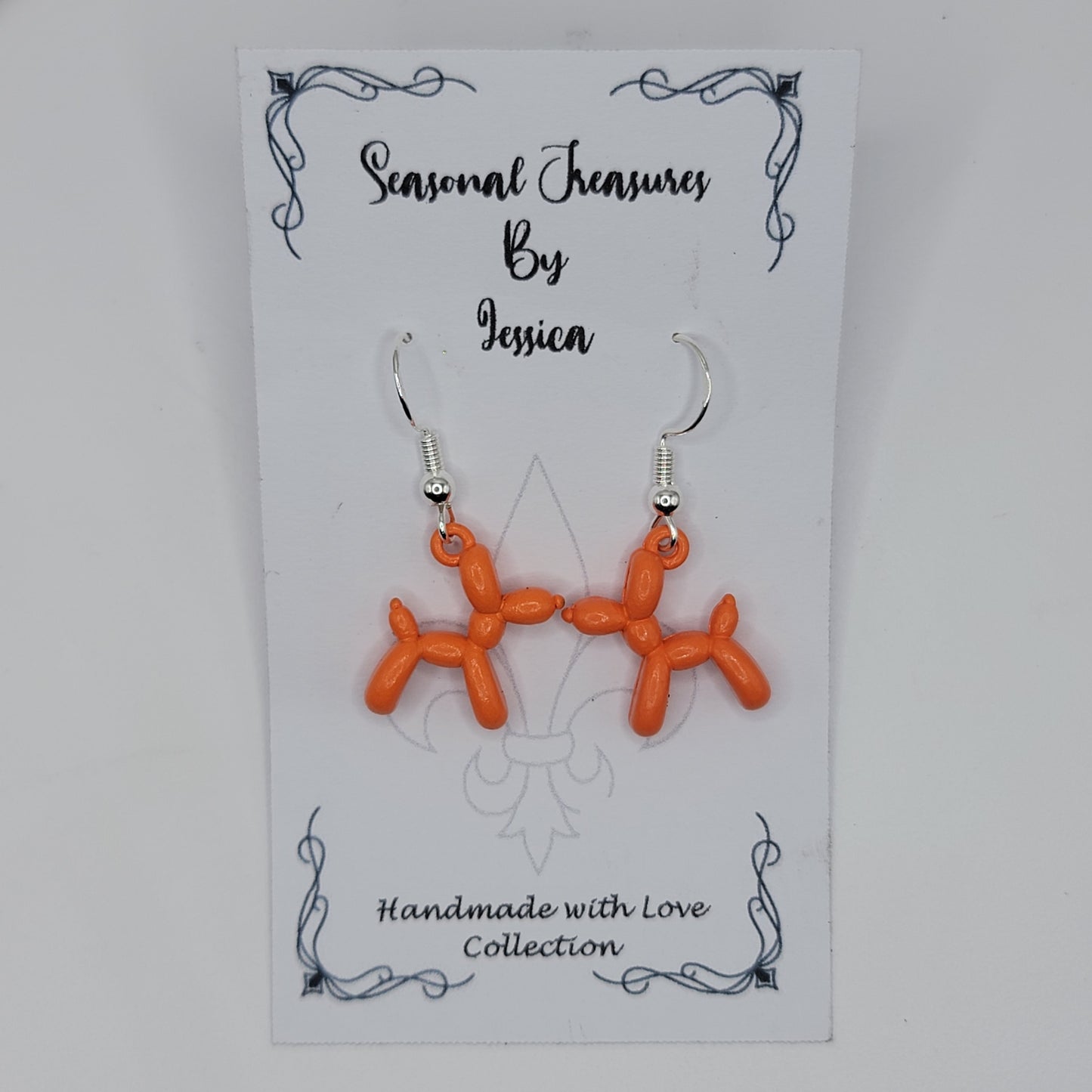 Handmade Balloon Dog Earrings