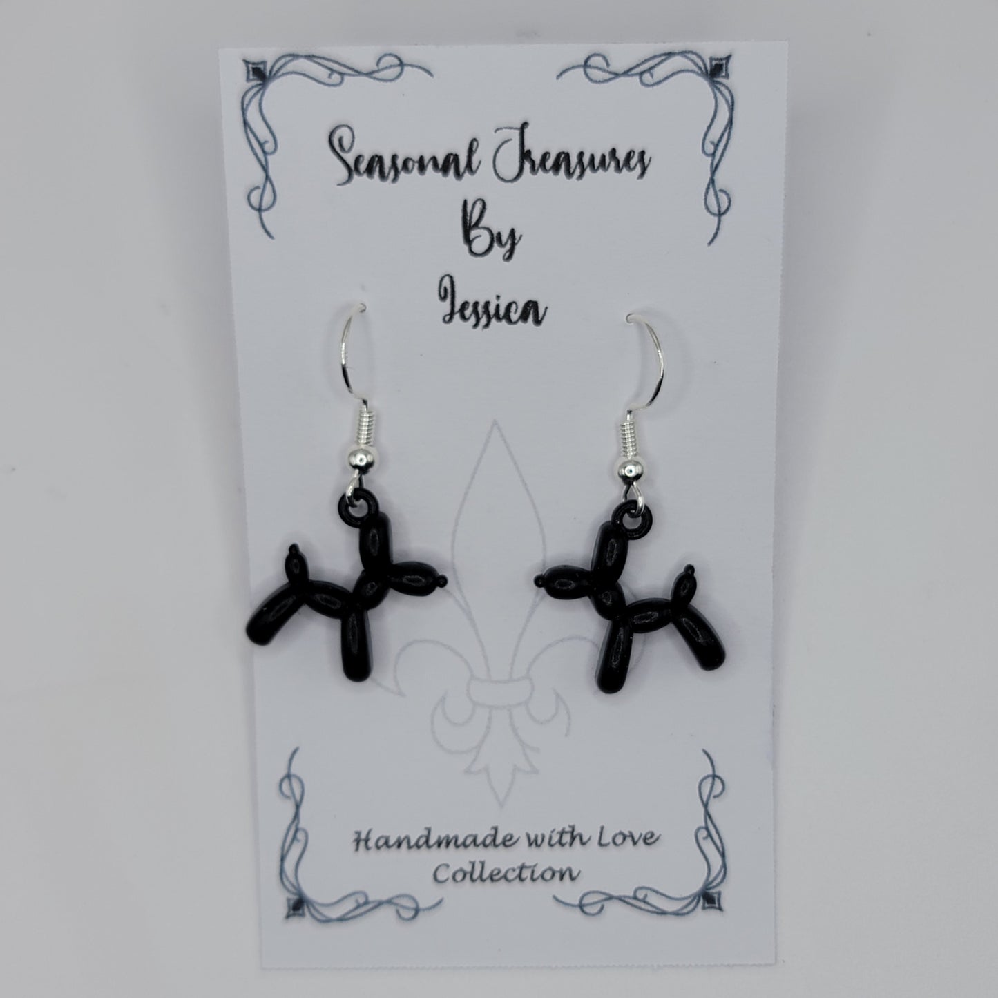 Handmade Balloon Dog Earrings