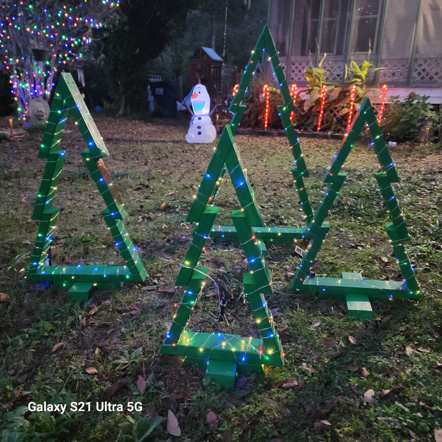 Outdoor Solar Powered Christmas Trees 🌲